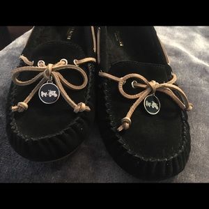 Coach Antonia Black Moccasins / Slippers